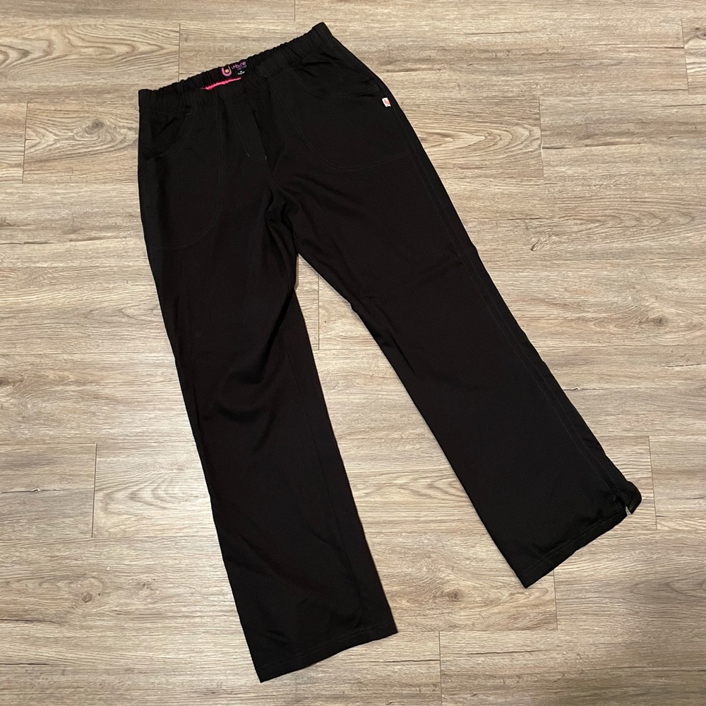 Urbane black scrub pants - small